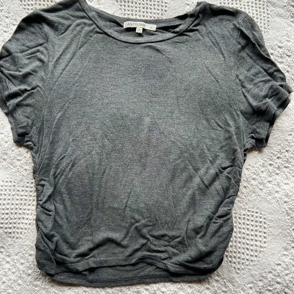 Anthropologie Gray Short Sleeve Women's Tee